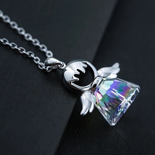 new fashion jewelry simple clavicular chain crystal angel wings drop charms chokers crystal pendant necklace for women gift 1pc, Golden;silver
new fashion jewelry simple clavicular chain crystal angel wings drop charms chokers crystal pendant necklace for women gift 1pc, Golden;silver