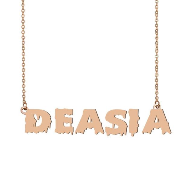 deasia name necklace , cool bloody art name necklace for halloween and santa's day jewelry gift for kids boys girls, Silver
deasia name necklace , cool bloody art name necklace for halloween and santa's day jewelry gift for kids boys girls, Silver