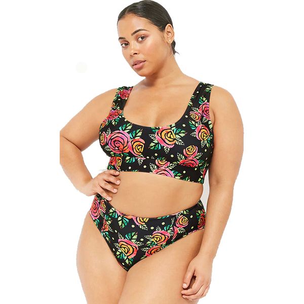 women swimwemar two piece plus size underwired push up bikini sets floral print high leg brazilian bikini bathing suit 2019, White;black
women swimwemar two piece plus size underwired push up bikini sets floral print high leg brazilian bikini bathing suit 2019, White;black