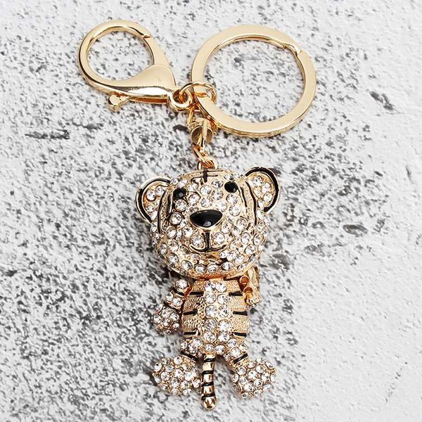 fashion tiger keychain small gift stereo tiger alloy keychain full crystal girls bag ornaments car accessories, Silver
fashion tiger keychain small gift stereo tiger alloy keychain full crystal girls bag ornaments car accessories, Silver