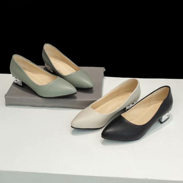 leather shoes woman square heel office ladies shoes fashion casual pointed toe slip on soft bottom comfortable leather footwear, Black
leather shoes woman square heel office ladies shoes fashion casual pointed toe slip on soft bottom comfortable leather footwear, Black