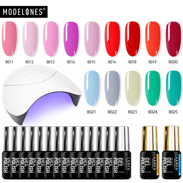 modelones 17pcs/lot 36w led lamp nail gel polish nail art uv lamp base coat gel kits long lasting salon uv lacquer
modelones 17pcs/lot 36w led lamp nail gel polish nail art uv lamp base coat gel kits long lasting salon uv lacquer