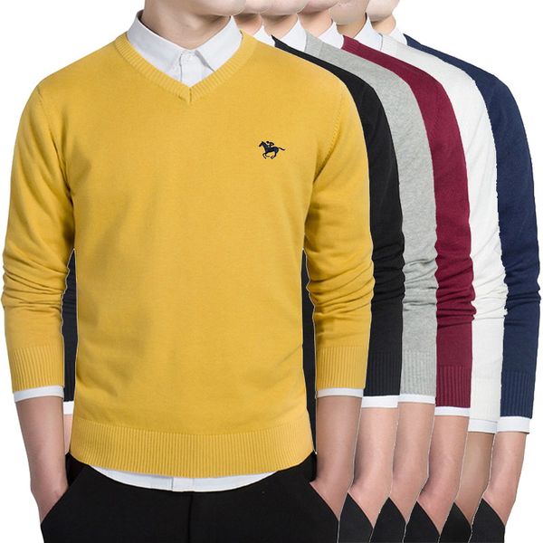 6 color v-neck knitted sweaters autumn casual men sweaters pullover slim fit cotton logo men pullover plus size -3xl, White;black
6 color v-neck knitted sweaters autumn casual men sweaters pullover slim fit cotton logo men pullover plus size -3xl, White;black