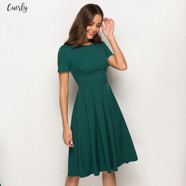 summer women vintage a line dress short sleeve o neck knee length solid dress new fashion elegant party dresses, Black;gray
summer women vintage a line dress short sleeve o neck knee length solid dress new fashion elegant party dresses, Black;gray