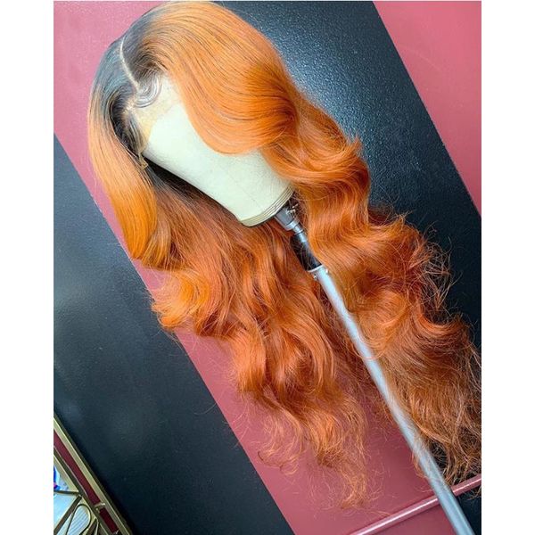 370 ombre orange human hair wig natural wave chinese remy preplucked 360 lace frontal wig glueless baby hair for women, Black;brown
370 ombre orange human hair wig natural wave chinese remy preplucked 360 lace frontal wig glueless baby hair for women, Black;brown