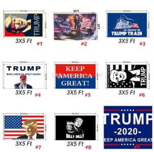 2019 90*150cm donald john trump amercia flags polyester head metal grommet personality decortive trump banner flag k266, Silver
2019 90*150cm donald john trump amercia flags polyester head metal grommet personality decortive trump banner flag k266, Silver