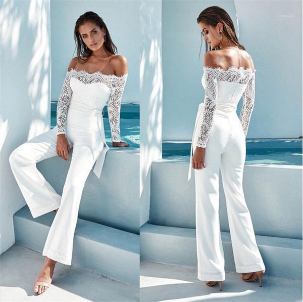 color jumpsuits fashion slash neck women rompers ladies lace clothing with sashes female designer pure, Black;white
color jumpsuits fashion slash neck women rompers ladies lace clothing with sashes female designer pure, Black;white