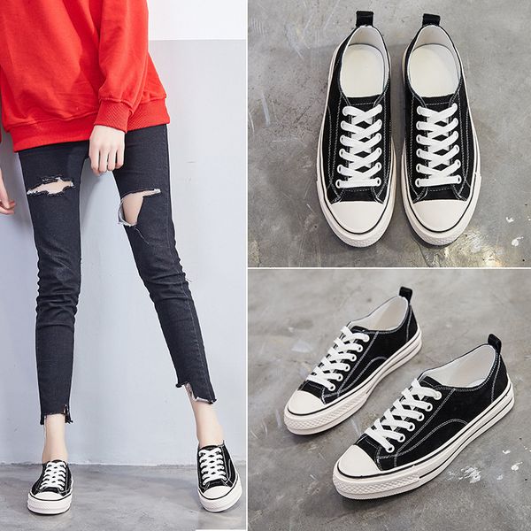 casual women's shoes thick-soled shoes simple flat women's leather casual hong kong wind wild shoes, Black
casual women's shoes thick-soled shoes simple flat women's leather casual hong kong wind wild shoes, Black