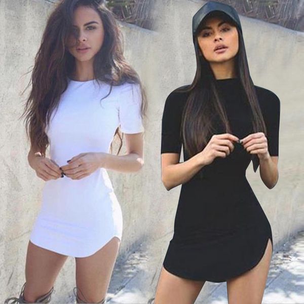 Sexy Solid Color Skinny Womens Dresses Short Sleeve O-Neck Club Mini Dresses Fashion Casual Ladies Party Dresses
Sexy Solid Color Skinny Womens Dresses Short Sleeve O-Neck Club Mini Dresses Fashion Casual Ladies Party Dresses