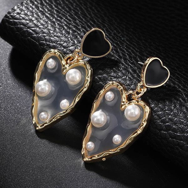 romantic love earrings for women gold big heart earrings pearl drop earrings elegant statement jewelry gifts for lovers, Silver
romantic love earrings for women gold big heart earrings pearl drop earrings elegant statement jewelry gifts for lovers, Silver