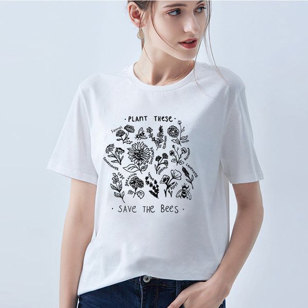 plant these harajuku short sleeve female t shirt causal save the bees tshirt for women clothing wildflower graphic tshirt womens, White
plant these harajuku short sleeve female t shirt causal save the bees tshirt for women clothing wildflower graphic tshirt womens, White