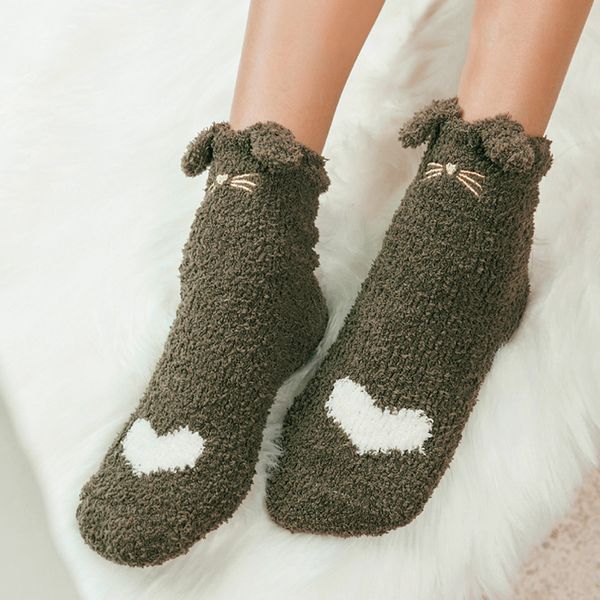 winter cat cute thick warm sleep floor socks for women girls home indoor new sale, Black;white
winter cat cute thick warm sleep floor socks for women girls home indoor new sale, Black;white