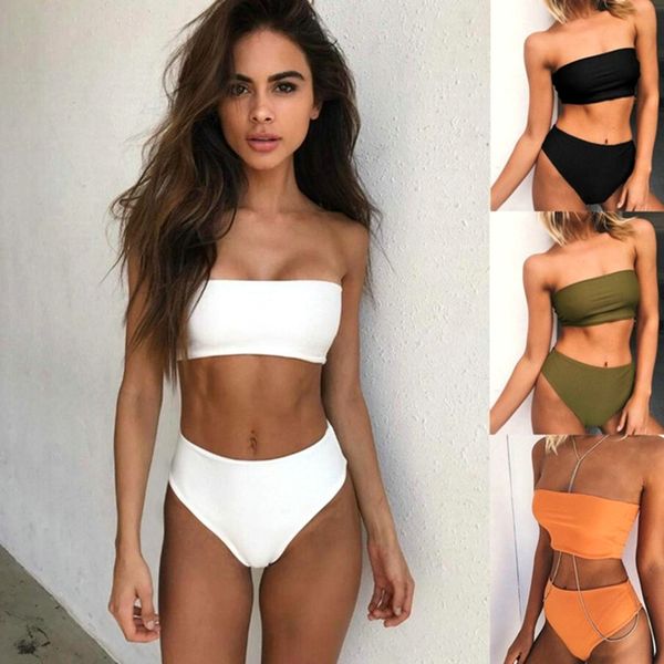 solid color split bikini swimsuit multicolor bikini triangle split swimsuit, White;black
solid color split bikini swimsuit multicolor bikini triangle split swimsuit, White;black