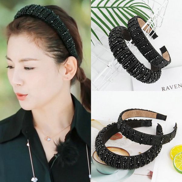 wide brimmed sponge hairpin diamond small hair style with headband alice band cerchietto aliceband wide brimmed comecase yiqsn, Black;brown
wide brimmed sponge hairpin diamond small hair style with headband alice band cerchietto aliceband wide brimmed comecase yiqsn, Black;brown