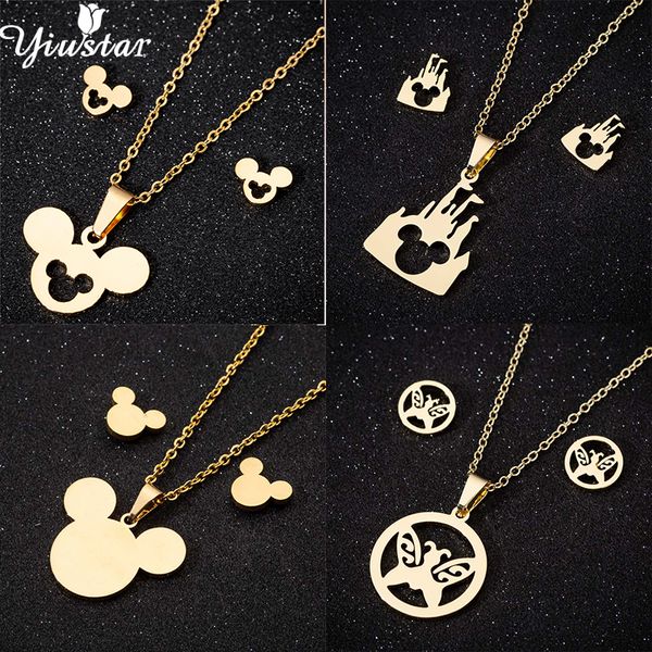 yiustar gold stainless steel necklace love mouse necklaces pendants for women animal earrings jewelry sets christmas gift, Silver
yiustar gold stainless steel necklace love mouse necklaces pendants for women animal earrings jewelry sets christmas gift, Silver