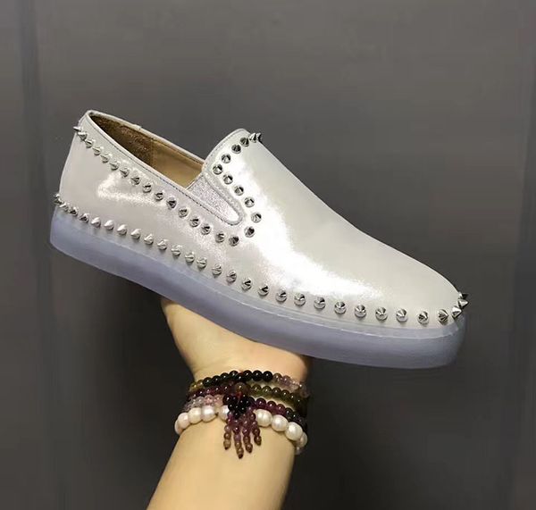 men shoes red bottom sneaker luxury party wedding shoes,genuine leather louisfalt spikes lace-up casual shoes 5colors 36-47, Black
men shoes red bottom sneaker luxury party wedding shoes,genuine leather louisfalt spikes lace-up casual shoes 5colors 36-47, Black