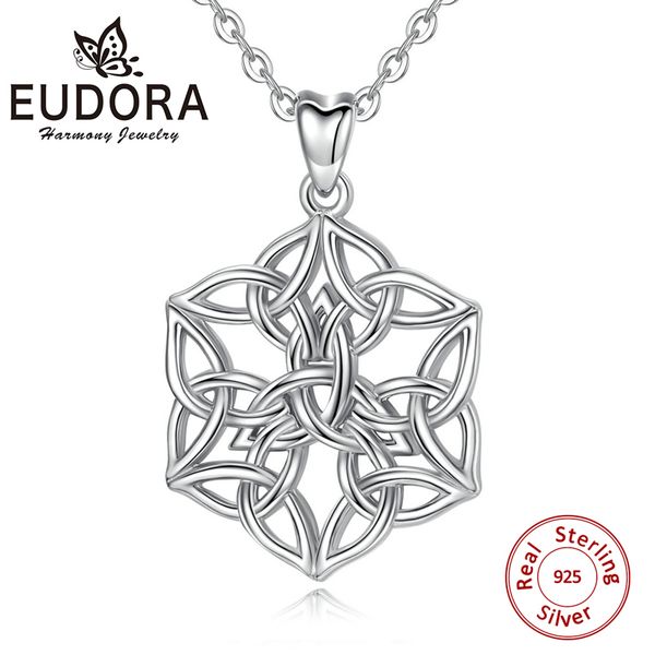eudora sterling silver celtics knot pendant flower necklace polishing silver charm irish knot jewelry for women minimalist d438
eudora sterling silver celtics knot pendant flower necklace polishing silver charm irish knot jewelry for women minimalist d438