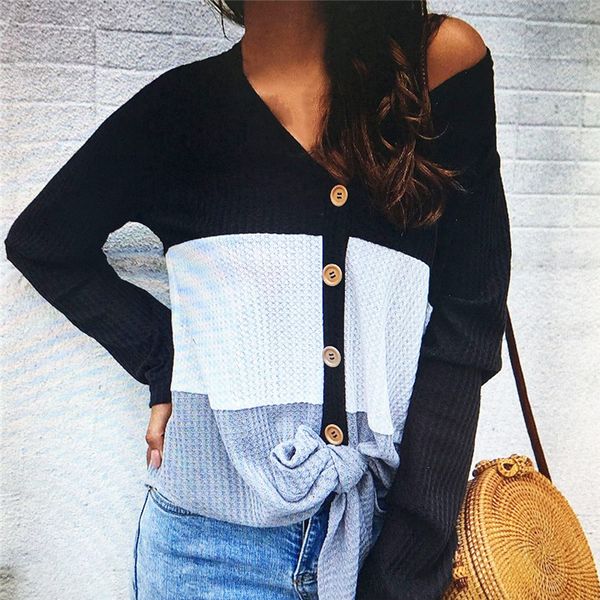 2020 long sleeve shirts women casual loose tee shirt femme patchwork v-neck female shirts office blusas mujer, White
2020 long sleeve shirts women casual loose tee shirt femme patchwork v-neck female shirts office blusas mujer, White