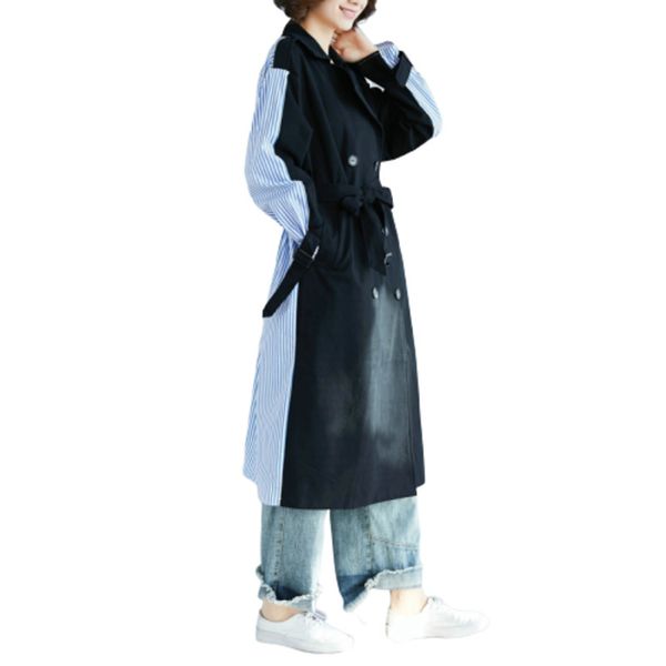 stripe split joint сыпучие trench длинное пальто для женщин casacos femininos манто femme moda mujer летняя куртка vintage plus size, Tan;black
stripe split joint сыпучие trench длинное пальто для женщин casacos femininos манто femme moda mujer летняя куртка vintage plus size, Tan;black