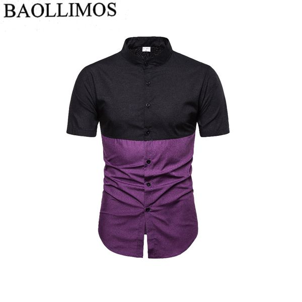 2019 summer new cotton men shirt fashion patchwork casual slim short-sleeved shirt camisa masculina, White;black
2019 summer new cotton men shirt fashion patchwork casual slim short-sleeved shirt camisa masculina, White;black