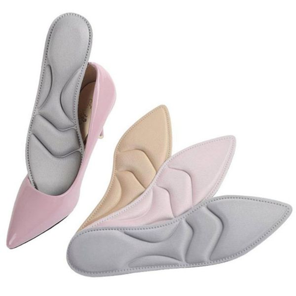 

fashion arch support orthopedic massage high heels sponge anti pain insoles cushion pointed 4d massage insole, Black