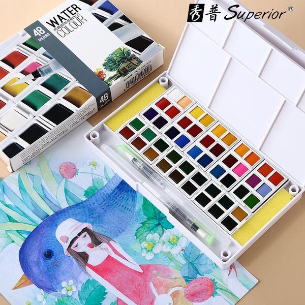 superior 12/18/24/30/36/40/48color transparent solid watercolors for painting watercolor paint pigment art supplies
superior 12/18/24/30/36/40/48color transparent solid watercolors for painting watercolor paint pigment art supplies