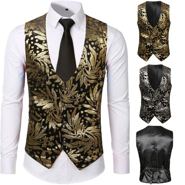 formal gold stamping printing style waistcoat vest business men's vest breasted short slim waistcoat chalecos para hombreb1, Black;white
formal gold stamping printing style waistcoat vest business men's vest breasted short slim waistcoat chalecos para hombreb1, Black;white