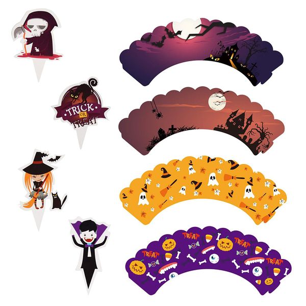 24pcs/48 pcs halloween theme cake decoration wraps cartoon mustache cupcake wrappers cake ers for party supplies
24pcs/48 pcs halloween theme cake decoration wraps cartoon mustache cupcake wrappers cake ers for party supplies
