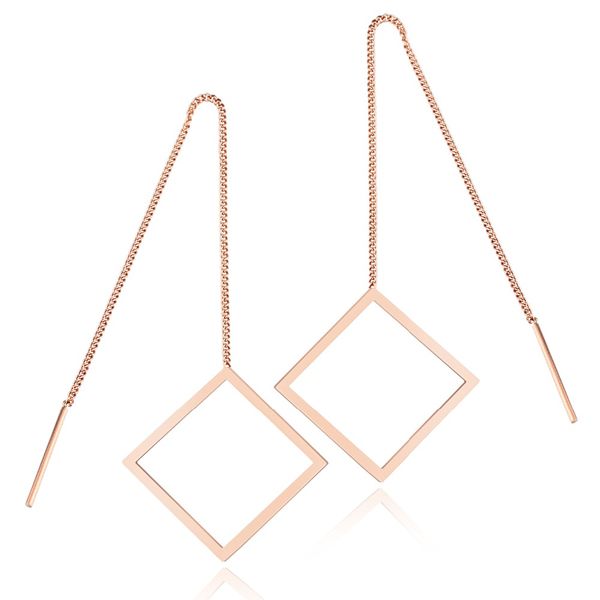 fringed temperament square long ear wire simple titanium steel plated rose gold earrings temperament female earrings 3-ge336, Silver
fringed temperament square long ear wire simple titanium steel plated rose gold earrings temperament female earrings 3-ge336, Silver