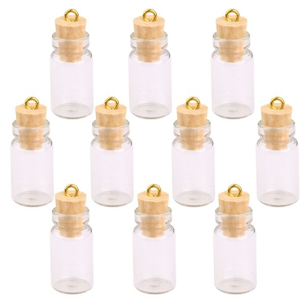 10pcs mini empty clear glass bottles pendant with caps glass vial jars bottles diy pendant charms, Silver
10pcs mini empty clear glass bottles pendant with caps glass vial jars bottles diy pendant charms, Silver