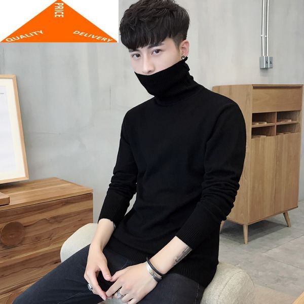 sweater winter men's turtleneck pull homme 2020 korean knitted pullover man jumper clothes slim fit hombre hiver qmy909, White;black
sweater winter men's turtleneck pull homme 2020 korean knitted pullover man jumper clothes slim fit hombre hiver qmy909, White;black