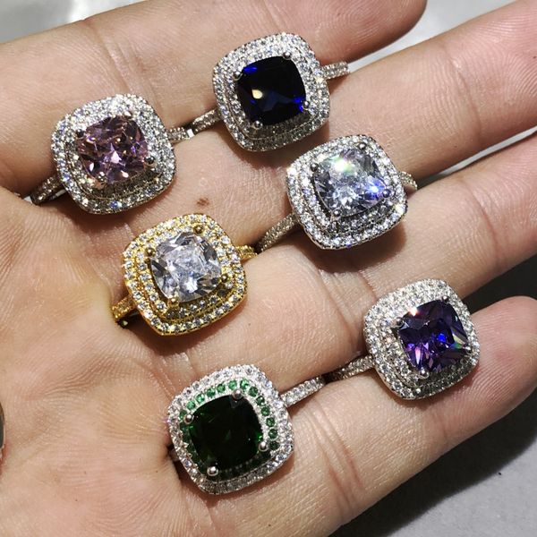luxury 7 designs jewelry 925 sterling silver rings for women princess-cut 4ct natural zc stone wedding engagement ring finger, Slivery;golden
luxury 7 designs jewelry 925 sterling silver rings for women princess-cut 4ct natural zc stone wedding engagement ring finger, Slivery;golden