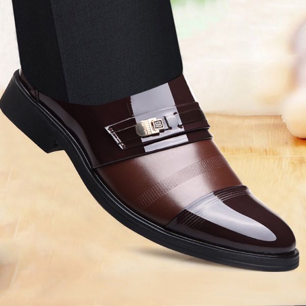 men shoes flats 2019 new fashion england men leather shoes business suit british pointed toe male casual loafers office formal shoes, Black
men shoes flats 2019 new fashion england men leather shoes business suit british pointed toe male casual loafers office formal shoes, Black