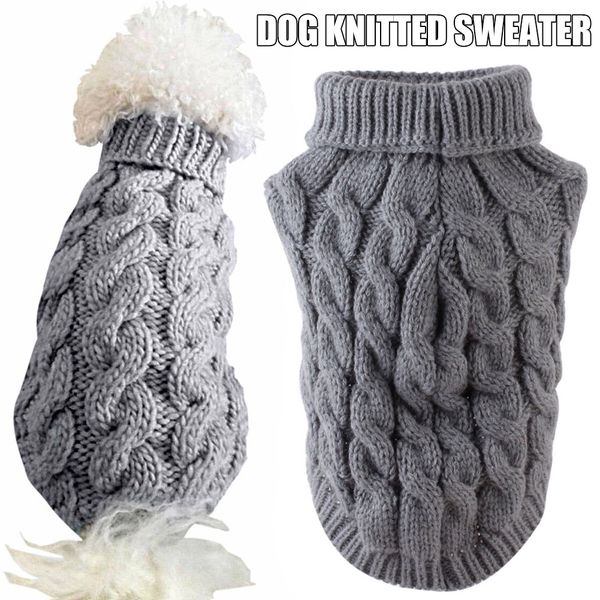 small dog knit jackets sweater pet cats puppy coat clothes warm costume apparel pet sweater tb sale