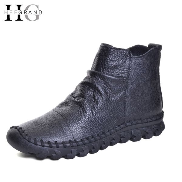 hee grand pu leather women boots ankle winter shoes woman mixed colors casual round toe slip on flats shoes woman xwx5532, Black
hee grand pu leather women boots ankle winter shoes woman mixed colors casual round toe slip on flats shoes woman xwx5532, Black