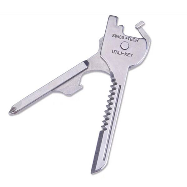 6 in 1 utili-key chain screwdriver opener knife stainless steel mini multi- keyring key chain of outdoor survival tool, Silver
6 in 1 utili-key chain screwdriver opener knife stainless steel mini multi- keyring key chain of outdoor survival tool, Silver