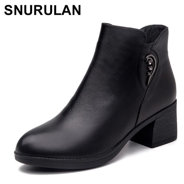 snurulan 2019 autumn and winter women high-heeled ankle boots women genuine leather shoes with pointed toe and rhinestones, Black
snurulan 2019 autumn and winter women high-heeled ankle boots women genuine leather shoes with pointed toe and rhinestones, Black