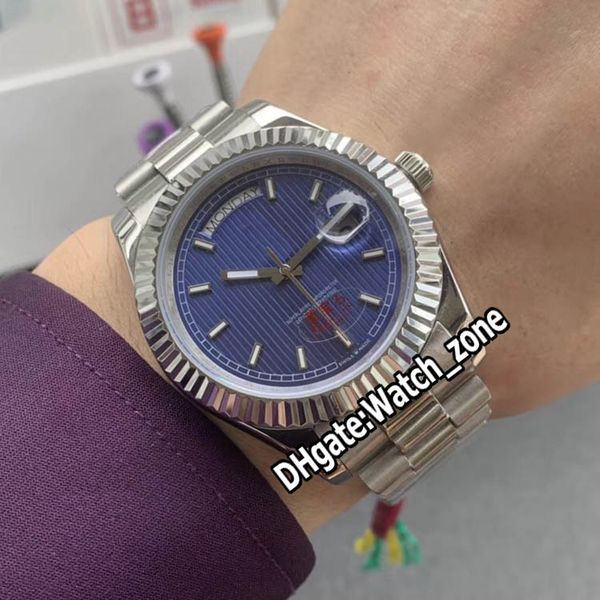 new 41mm day-date 40mm 228239 blue stripe dial asian 2813 automatic mens watch stainless steel bracelet sapphire watches watch_zone 6 color, Slivery;brown
new 41mm day-date 40mm 228239 blue stripe dial asian 2813 automatic mens watch stainless steel bracelet sapphire watches watch_zone 6 color, Slivery;brown