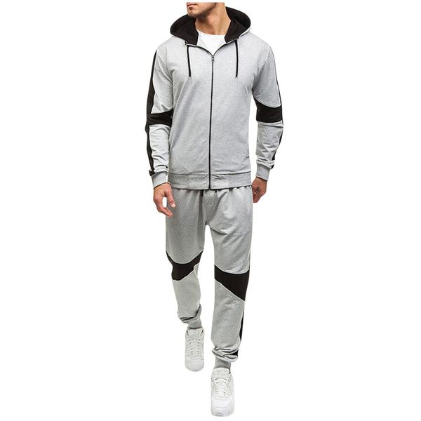 2pcs/set men classical pure color long sleeve hooded cardigan casual outdoor sport suit sweatshirt +pant elastic trouser#1118g20, White;black
2pcs/set men classical pure color long sleeve hooded cardigan casual outdoor sport suit sweatshirt +pant elastic trouser#1118g20, White;black