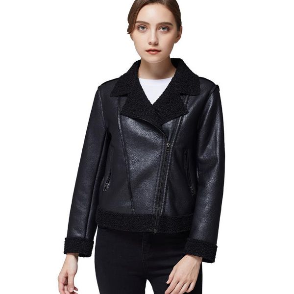 fmfssom 2019 winter coats women thick faux leather fur sheepskin coat female fur leather jacket jacket casaco feminino, Black
fmfssom 2019 winter coats women thick faux leather fur sheepskin coat female fur leather jacket jacket casaco feminino, Black