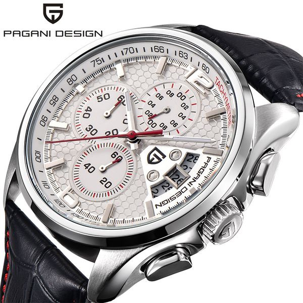 pagani design new men's watches quartz business watch man leather chronograph men sport clock relogio masculino, Slivery;brown
pagani design new men's watches quartz business watch man leather chronograph men sport clock relogio masculino, Slivery;brown