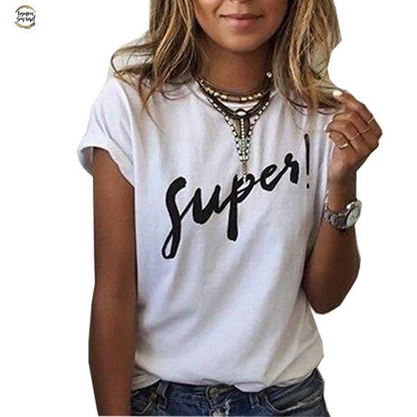 women's t shirt 2019 new supes letter print t-shirt casual o neck short sleeve tee shirt euro lady vogue tshirts, White
women's t shirt 2019 new supes letter print t-shirt casual o neck short sleeve tee shirt euro lady vogue tshirts, White