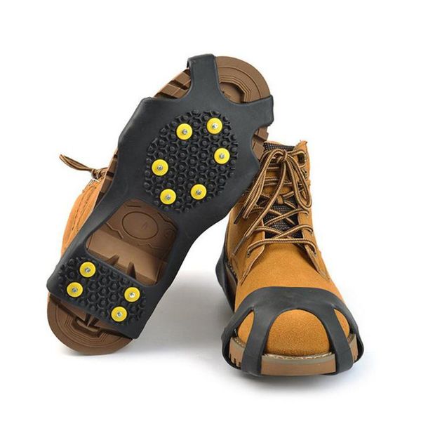 10 studs anti-skid snow ice winter climbing shoes outdoor non-slip tent safety gripper cover crampons assemessories training
10 studs anti-skid snow ice winter climbing shoes outdoor non-slip tent safety gripper cover crampons assemessories training