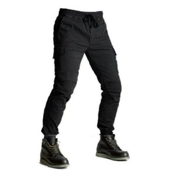 2019 new motorcycle pants four seasons slim casual pants riding, Black;blue
