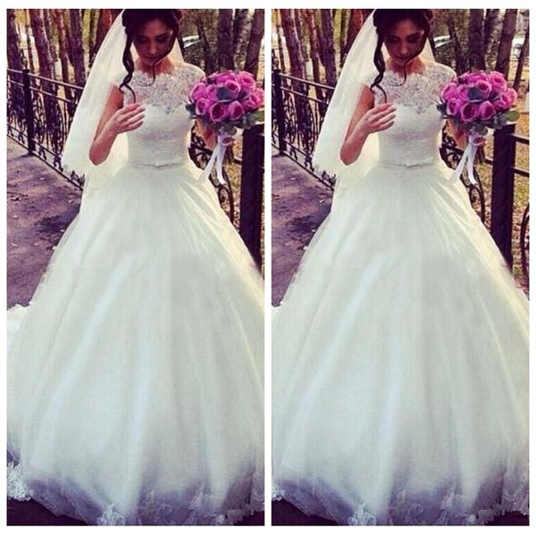 lace appliques a-line wedding dresses 2020 bridal gowns vintage formal vestidos de mariee with bow, White
lace appliques a-line wedding dresses 2020 bridal gowns vintage formal vestidos de mariee with bow, White