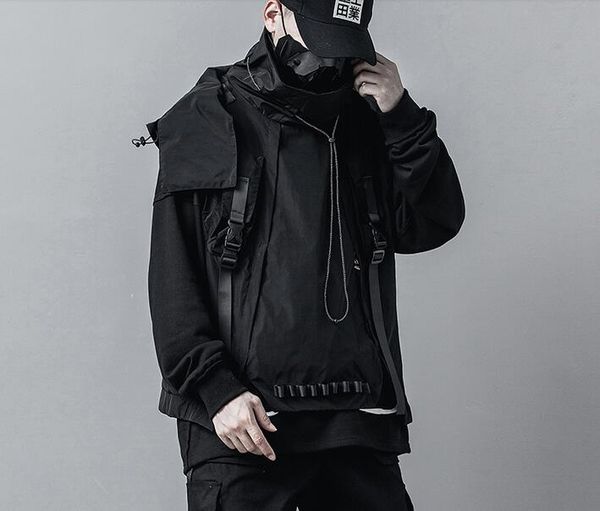 men's vests mens back jacket hip hop aviator bomber jacket outwear streetwear cargo coat male, Black;white
men's vests mens back jacket hip hop aviator bomber jacket outwear streetwear cargo coat male, Black;white