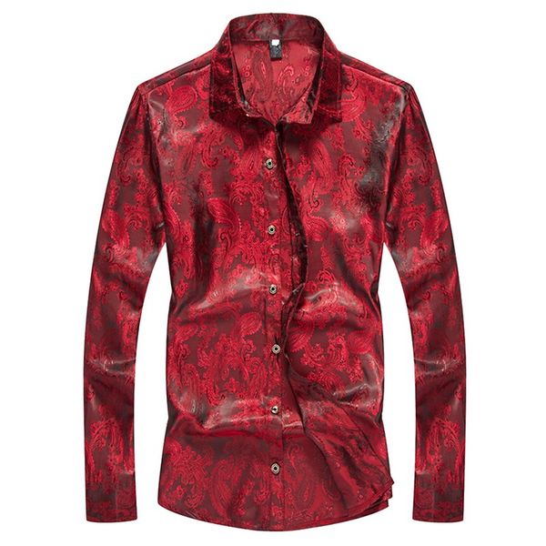 heflashor bright silk shirt men spring long sleeve cotton dress shirt floral print shirts male vintage retro men clothing, White;black
heflashor bright silk shirt men spring long sleeve cotton dress shirt floral print shirts male vintage retro men clothing, White;black