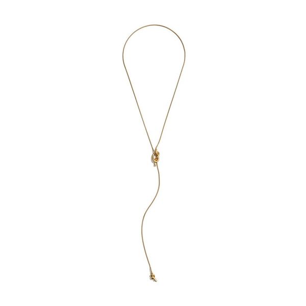 autumn and winter new style normcore style retro brass retro gold sailor knot sweater chain long necklace, Silver
autumn and winter new style normcore style retro brass retro gold sailor knot sweater chain long necklace, Silver