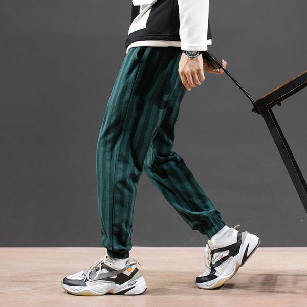 2020 new arrivals cotton track pants male stripe pants nine part joggers pants sweatpants, Black
2020 new arrivals cotton track pants male stripe pants nine part joggers pants sweatpants, Black