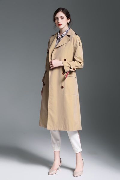 women's trench coats double breasted long windbreaker belt waterproof british coat new high-end english style autumn winter solid color, Tan;black
women's trench coats double breasted long windbreaker belt waterproof british coat new high-end english style autumn winter solid color, Tan;black